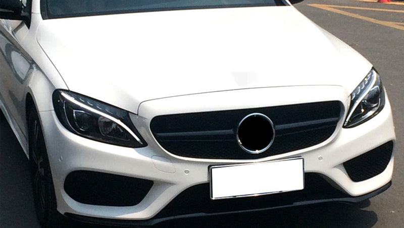 MERCEDES CLASSE C W205 S205 2014-2018 GRIGLIA ANTERIORE AMG PROFILO NERO