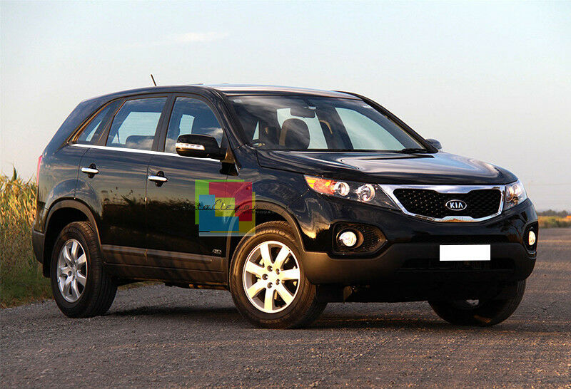 CORNICE FINESTRINI CROMATA KIA SORENTO 2010-2017 ADESIVA 3M ACCIAIO AUTOELEGANCERICAMBI