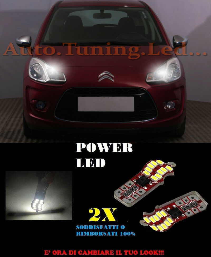 POSITION LIGHTS CITROEN C3 II 2009+ T10 WHITE 20 LED SUPER QUALITY