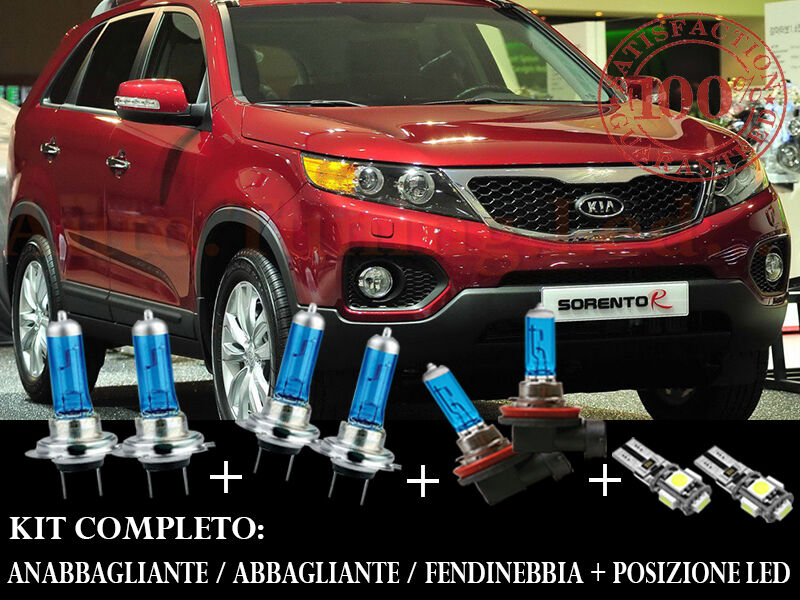 KIA SORENTO 2009-2012 SET COMPLETO LAMPADE BLU XENON + POSIZIONE A LED