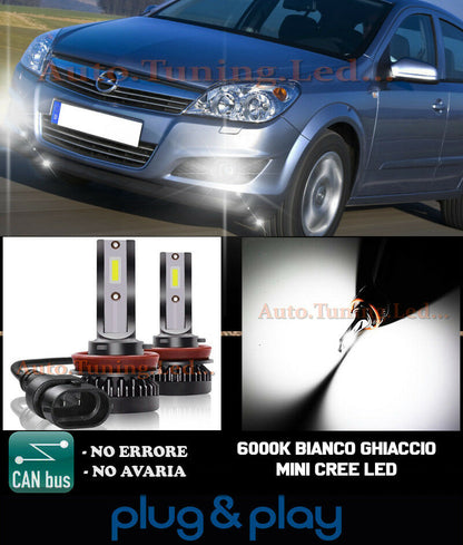 CREE LED FOG LIGHTS OPEL ASTRA H CAMBUS ICE WHITE 8000LM