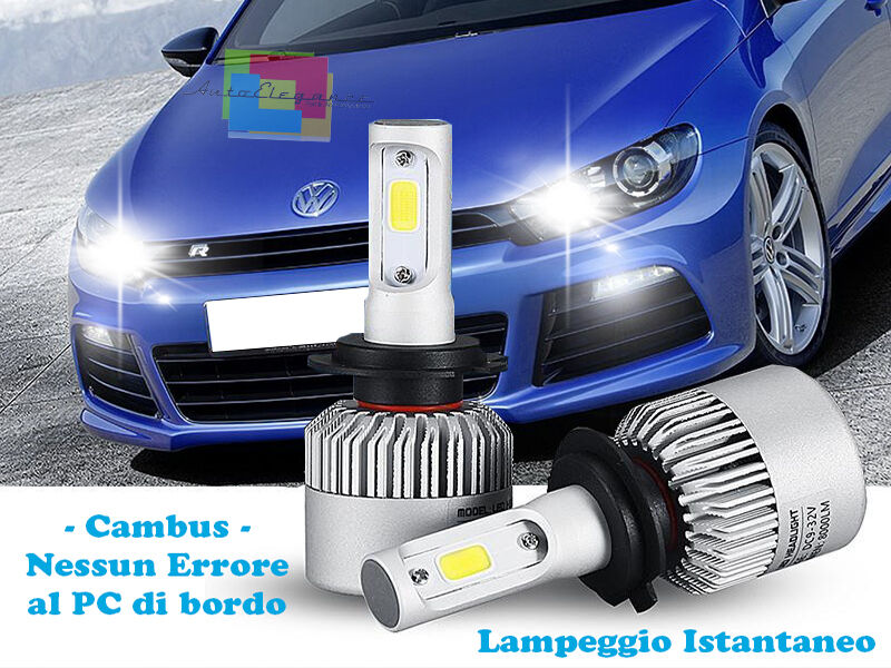 LED HIGH BEAM LAMPS VW SCIROCCO 2008+ INSTANT FLASH 6000K CREE