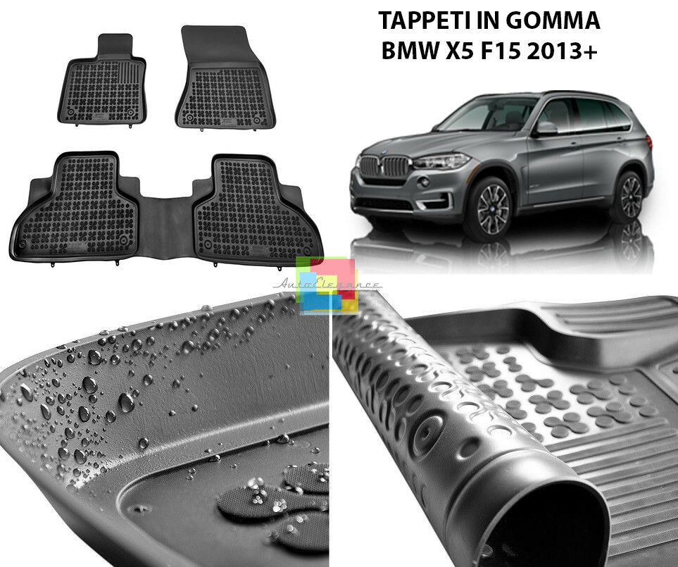 BMW X5 F15 2013 IN POI TAPPETINI AUTO IN GOMMA - TAPPETI TOP QUALITA -1 AUTOELEGANCERICAMBI