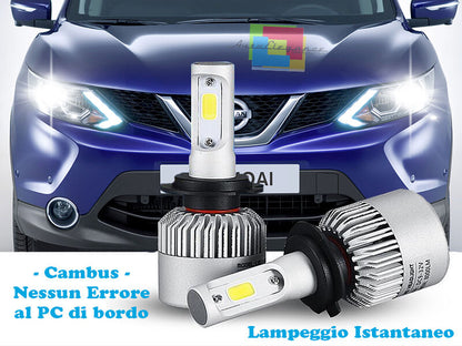 LED LOW BEAM LAMPS NISSAN QASHQAI 2014+ INSTANT 6000K CREE