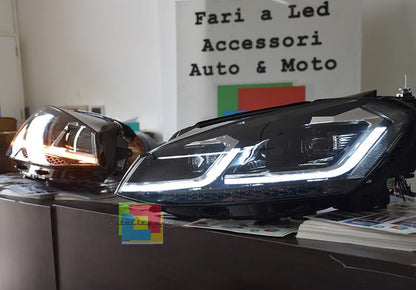 VW GOLF 7 VII FROM 2017 + HEADLIGHTS LED DAYTIME LIGHTS DYNAMIC INDICATORS R