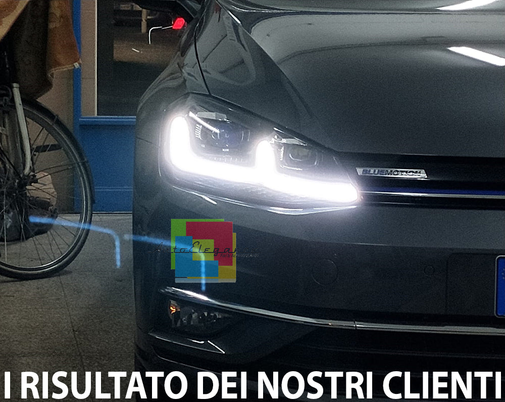 VW GOLF VII 7.5 2017+ LIFT FARI ANTERIORI GTI FANALI DIURNA LED FRECCIA DINAMICA