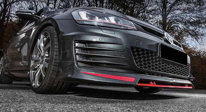 VW GOLF 7 MK7 2012-2016 FRONT SPOILER UNDER BUMPER SPORTS TUNING