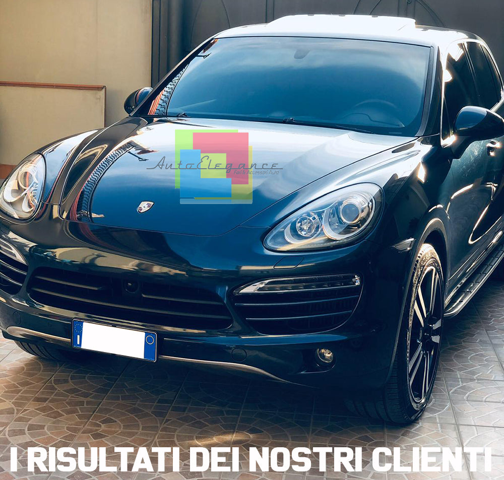 PEDANE LATERALI PORSCHE MACAN 2014+ SOTTOPORTA ANTISCIVOLO TOP QUALITA ALLUMINIO