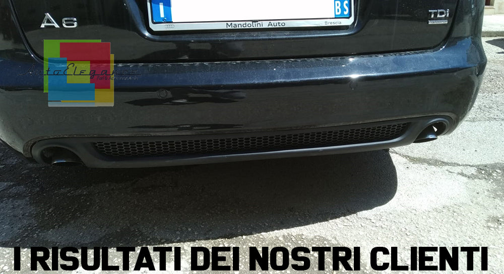 DIFFUSORE POSTERIORE SOTTO PARAURTI AUDI A6 4F C6 AVANT 04-08 PER LOOK S-LINE