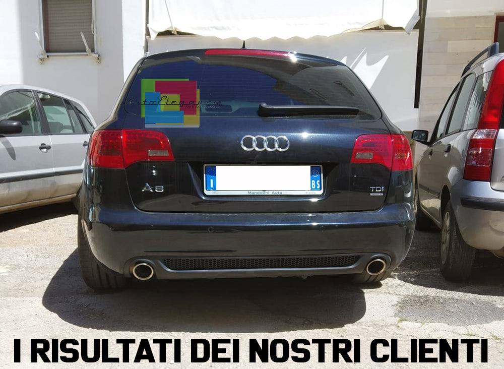 DIFFUSORE POSTERIORE SOTTO PARAURTI AUDI A6 4F C6 AVANT 04-08 PER LOOK S-LINE