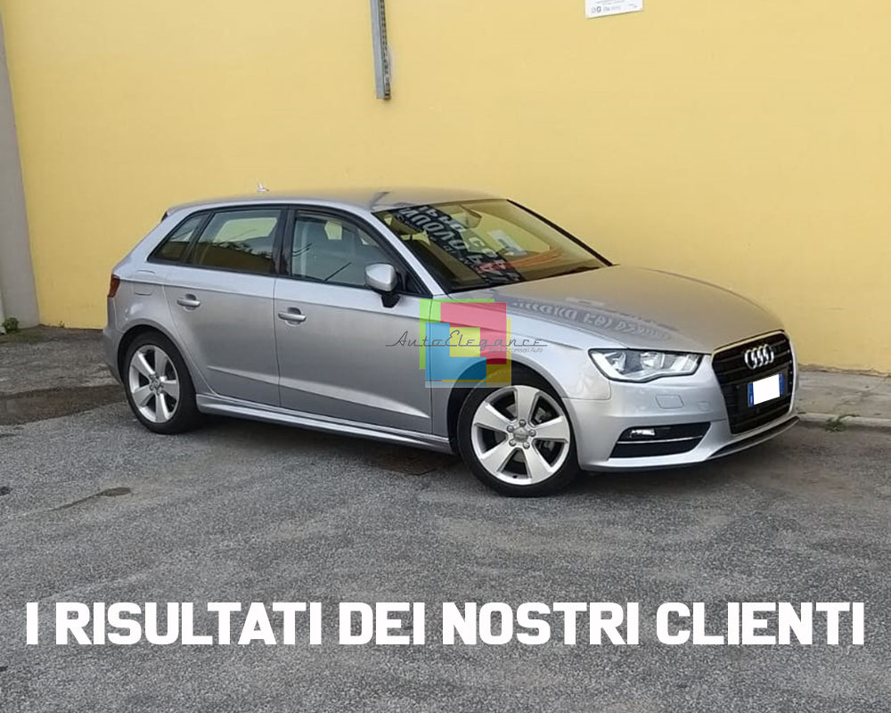 MINIGONNE LATERALI AUDI A3 8V SPORTBACK 2012+ SPOILER SOTTO PORTA SPORTIVO ABS -