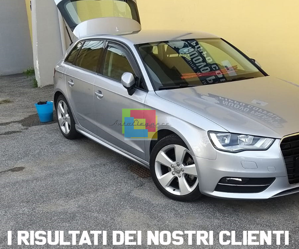 MINIGONNE LATERALI AUDI A3 8V SPORTBACK 2012+ SPOILER SOTTO PORTA SPORTIVO ABS -