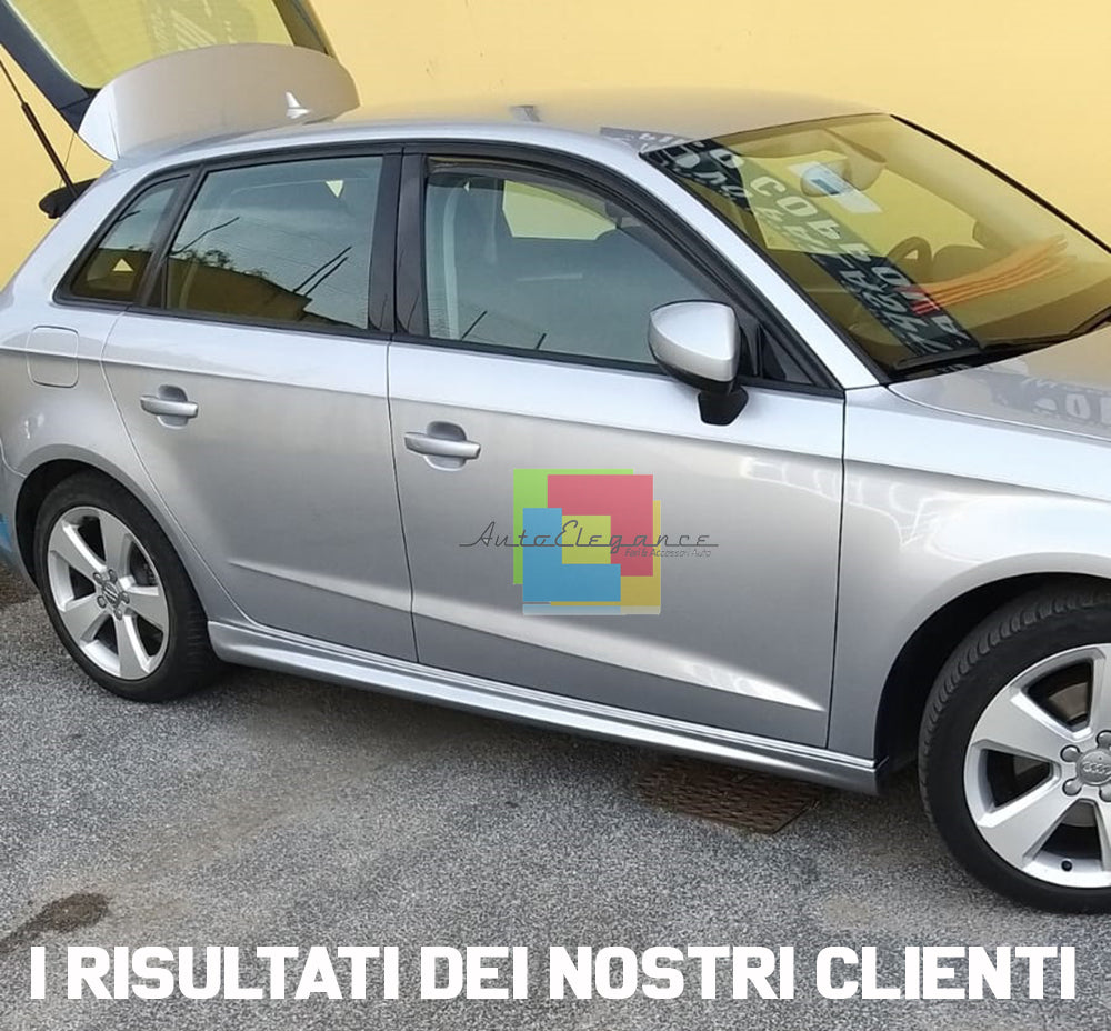 MINIGONNE LATERALI AUDI A3 8V SPORTBACK 2012+ SPOILER SOTTO PORTA SPORTIVO ABS -