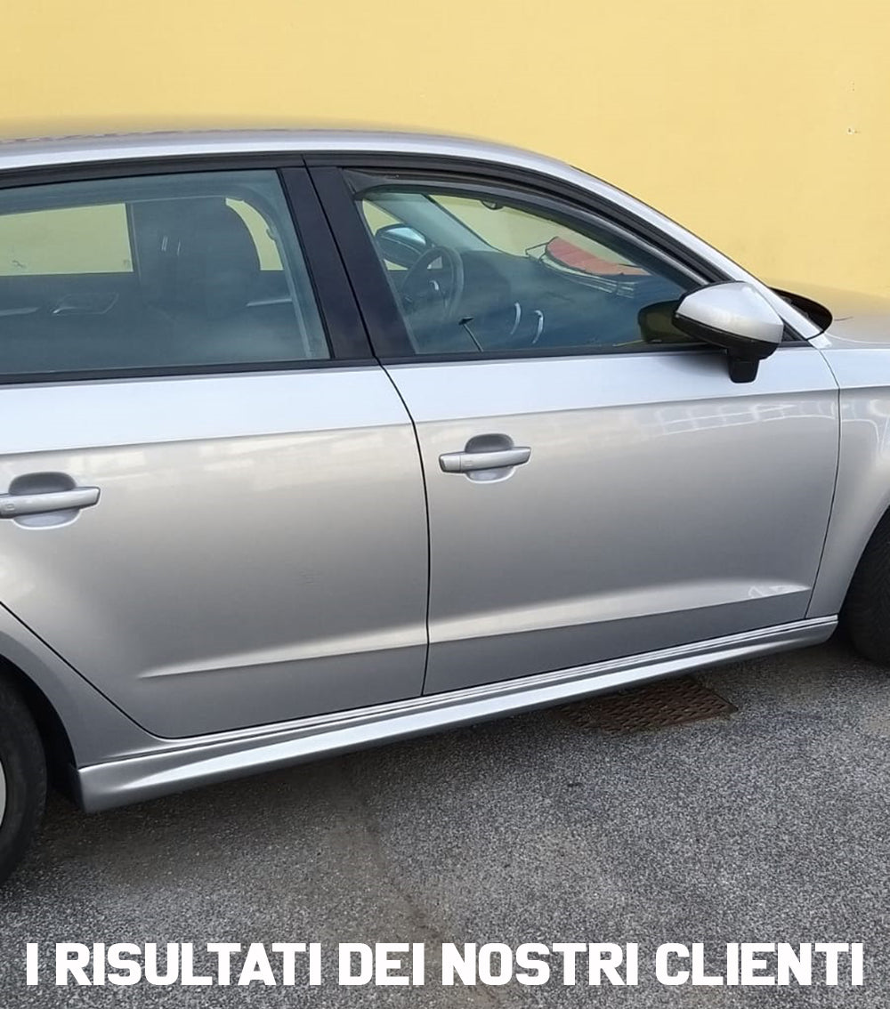 MINIGONNE LATERALI AUDI A3 8V SPORTBACK 2012+ SPOILER SOTTO PORTA SPORTIVO ABS -