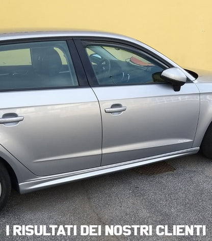 MINIGONNE LATERALI AUDI A3 8V SPORTBACK 2012+ SPOILER SOTTO PORTA SPORTIVO ABS -