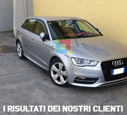 MINIGONNE LATERALI AUDI A3 8V SPORTBACK 2012+ SPOILER SOTTO PORTA SPORTIVO ABS -