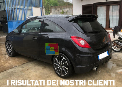 SPOILER POSTERIORE SUL TETTO - OPEL CORSA D 3 PORTE - LOOK SPORTIVO VXR ALETTONE
