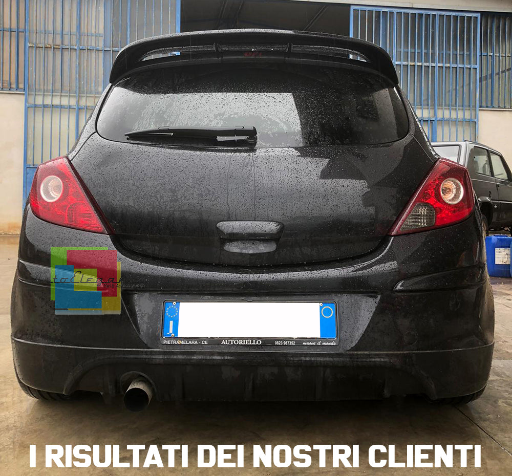 SPOILER POSTERIORE SUL TETTO OPEL CORSA D 3 PORTE 2006-2014 LOOK SPORTIVO VXR