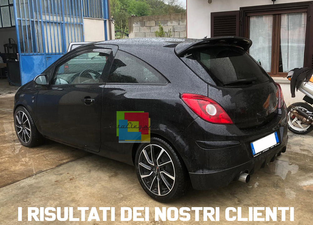 SPOILER POSTERIORE SUL TETTO OPEL CORSA D 3 PORTE 2006-2014 LOOK SPORTIVO VXR