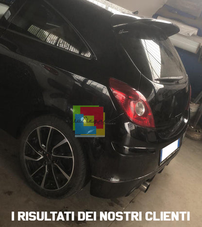 OPEL CORSA D 3 PORTE 2006+ DIFFUSORE POSTERIORE SOTTO PARAURTI - LOOK OPC