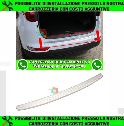 VW T6 TRANSPORTER 2015+ PIASTRA CROMATA SPORTELLO PARAURTI POSTERIORE