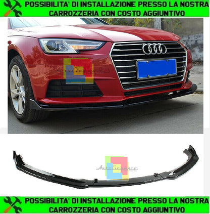 AUDI A4 B9 2015 AL 2018 LIP SPOILER SOTTO PARAURTI ANTERIORE LOOK RS4 S4 - ABS AUTOELEGANCERICAMBI