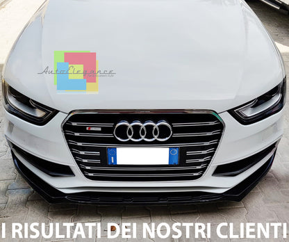 AUDI A4 B8 2012-2015 SPLITTER SPOILER SOTTO PARAURTI ANTERIORE IN ABS AUTOELEGANCERICAMBI