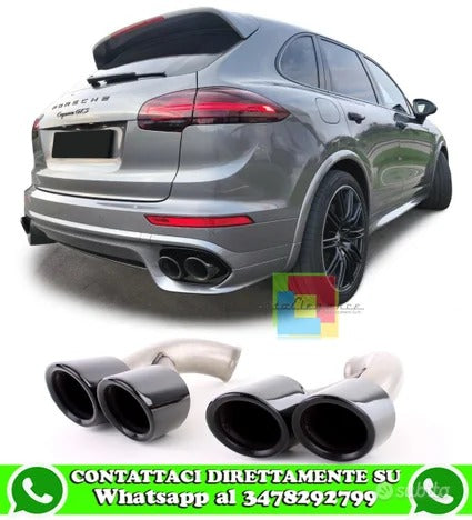 Porsche cayenne 2014-2017 terminali neri inox v6