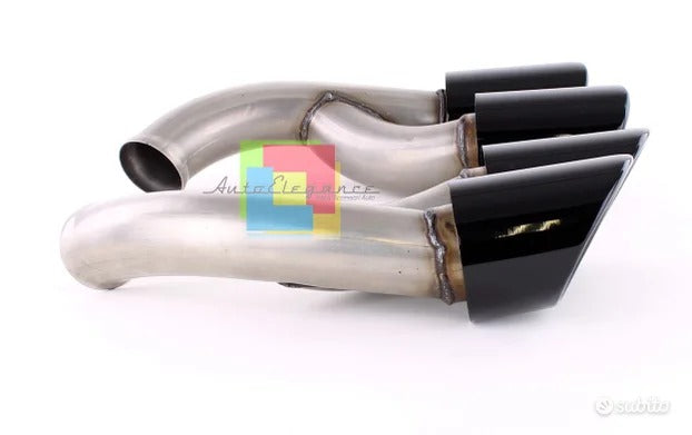 Porsche cayenne 2014-2017 terminali neri inox v6