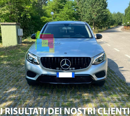 GRIGLIA ANTERIORE MERCEDES GLC C253 X253 DAL 2015+ CALANDRA BLACK EDITION