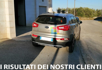 SPOILER SOTTO PARAURTI ANTERIORE + POSTERIORE PER KIA SPORTAGE 2010-2015 IN ABS