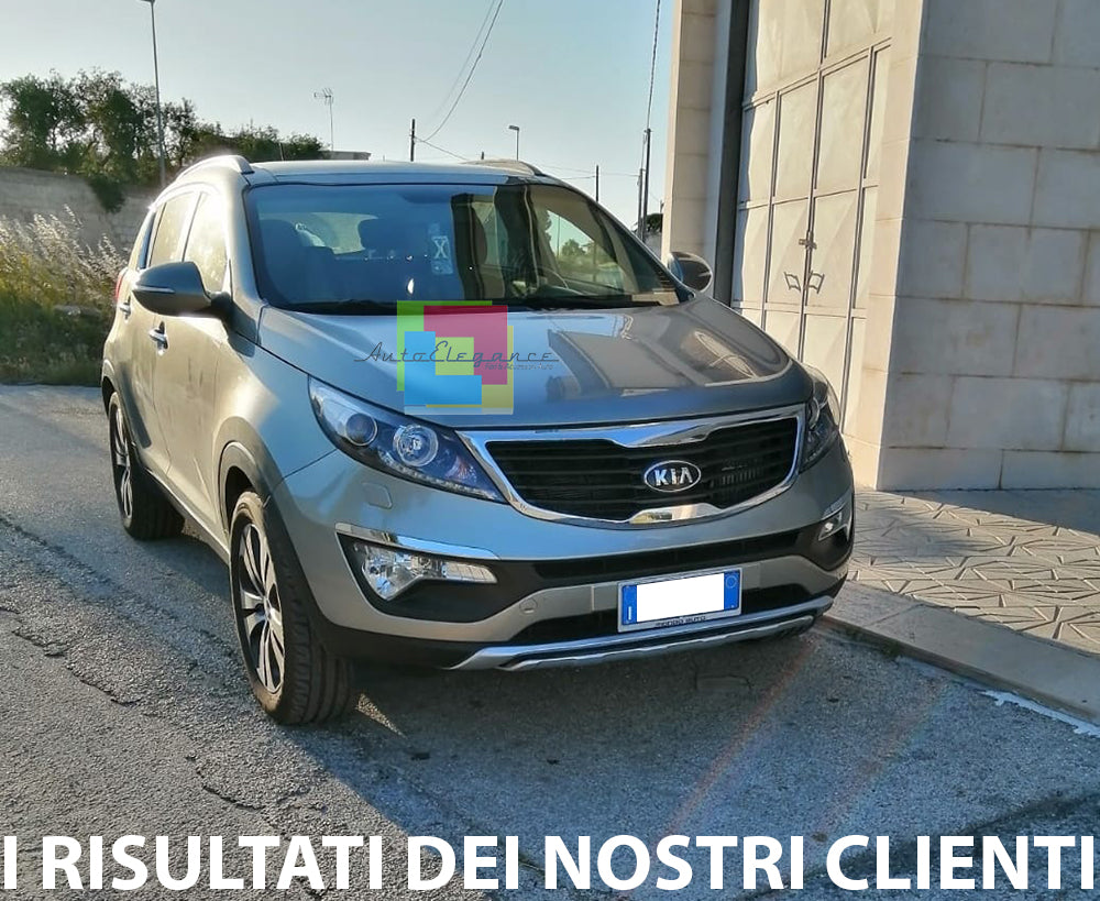 SPOILER SOTTO PARAURTI ANTERIORE + POSTERIORE PER KIA SPORTAGE 2010-2015 IN ABS