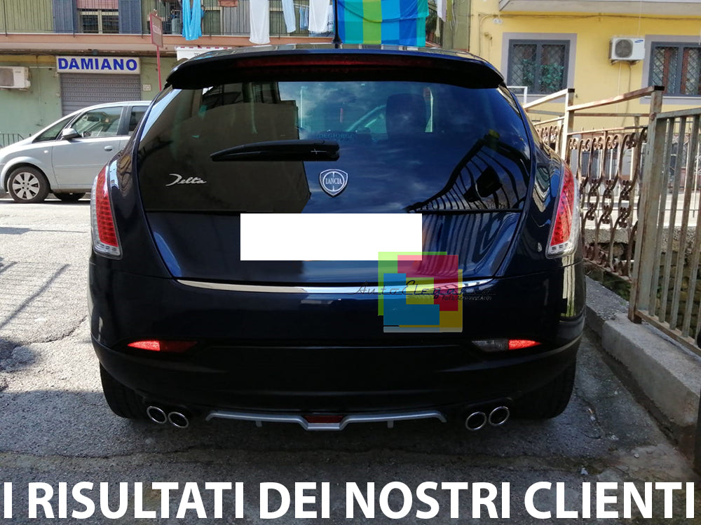 LANCIA DELTA III REAR DIFFUSER UNDER BUMPER FOUR TERMINALS ABS