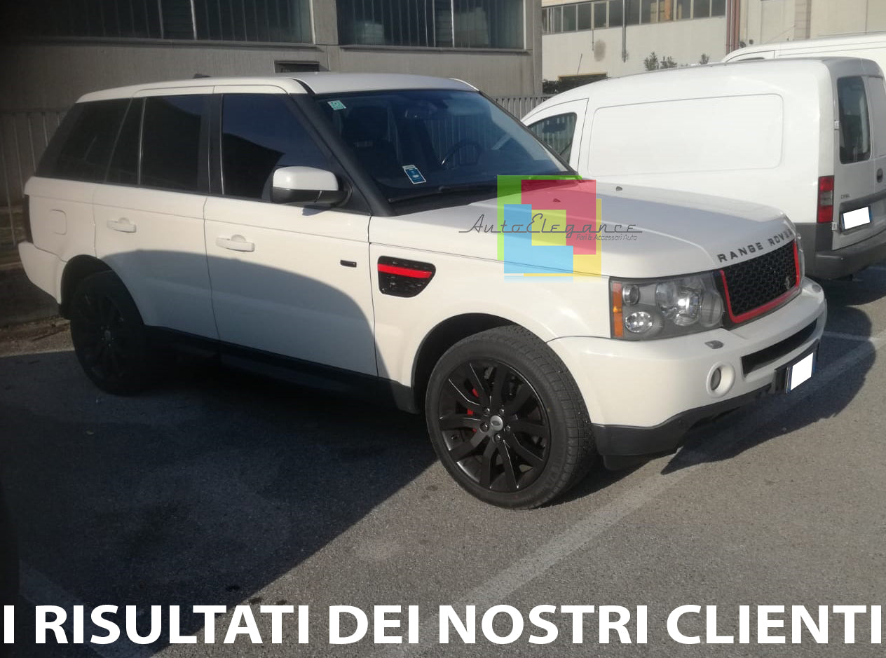 LAND ROVER RANGE ROVER SPORT 05-08 GRIGLIA ANTERIORE + LATERALI NERO / ROSSO