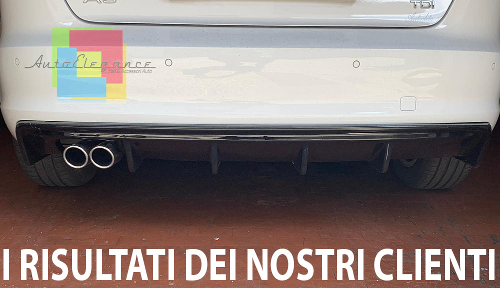 UNDER BUMPER AUDI A3 8V SPORTBACK 2012-2015 RS3 DIFFUSER TOP QUALITY ABS -