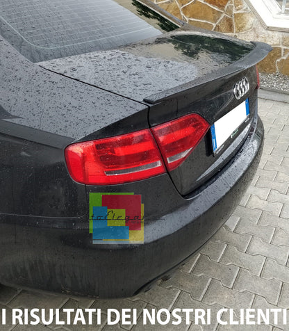 SPOILER LOOK RS4 POSTERIORE COFANO AUDI A4 B8 8K BERLINA 08-15 IN ABS - PLASTIC