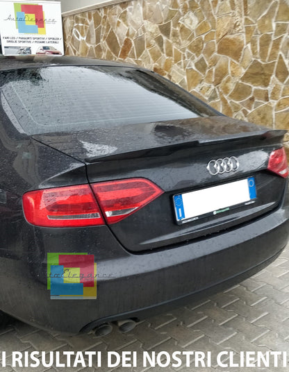 SPOILER LOOK RS4 POSTERIORE COFANO AUDI A4 B8 8K BERLINA 08-15 IN ABS - PLASTIC