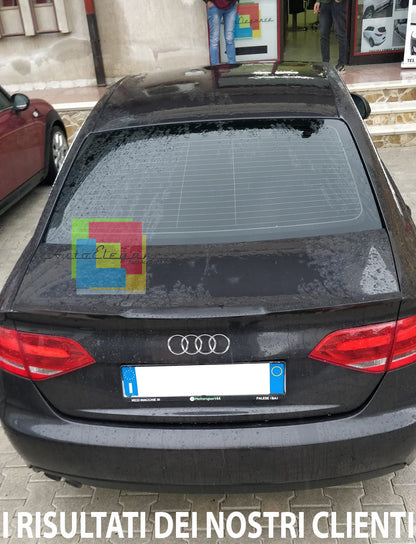 SPOILER LOOK RS4 POSTERIORE COFANO AUDI A4 B8 8K BERLINA 08-15 IN ABS - PLASTIC