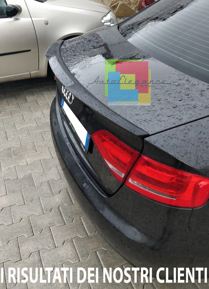SPOILER LOOK RS4 POSTERIORE COFANO AUDI A4 B8 8K BERLINA 08-15 IN ABS - PLASTIC