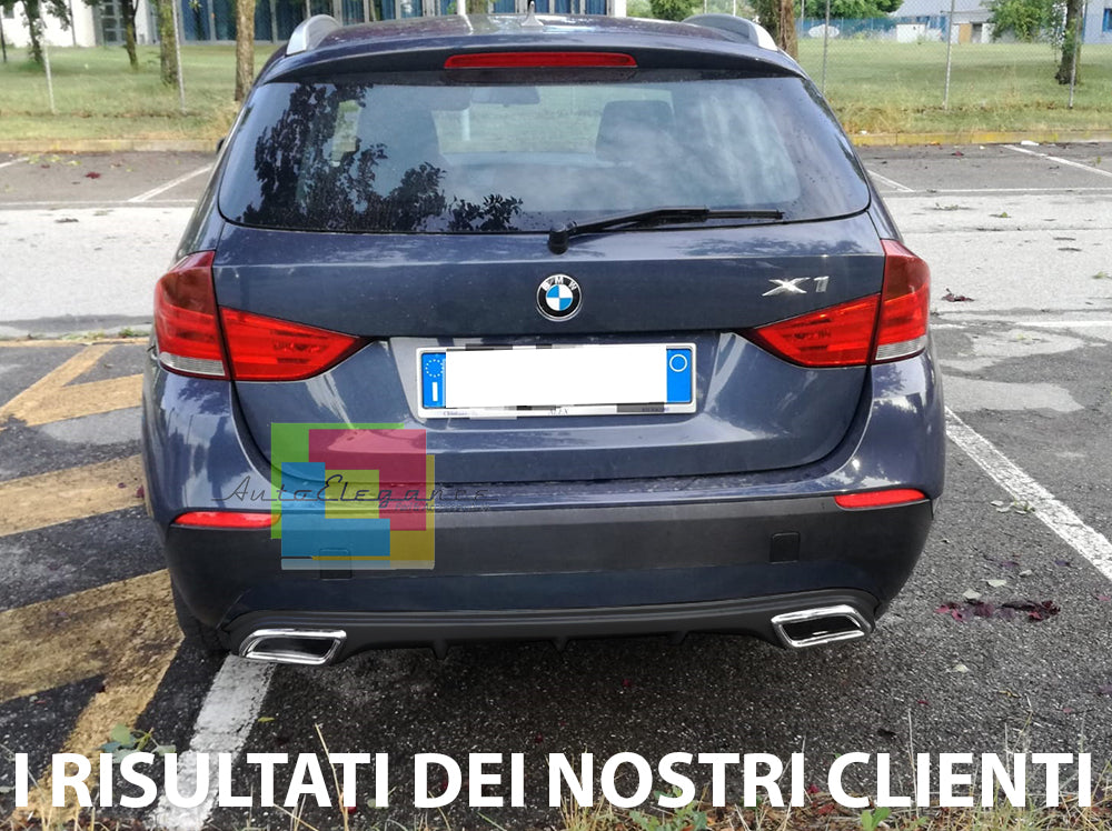 BMW X1 E84 2009-2015 DIFFUSORE SOTTO PARAURTI DIFFUSORE TERMINALI OVALI ABS AUTOELEGANCERICAMBI