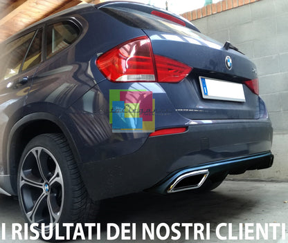 BMW X1 E84 2009-2015 DIFFUSORE SOTTO PARAURTI DIFFUSORE TERMINALI OVALI ABS AUTOELEGANCERICAMBI