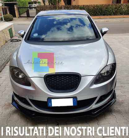 LAMA SOTTO PARAURTI ANTERIORE SEAT LEON 1P ABS SPORTIVO NERO LIP SPOILER