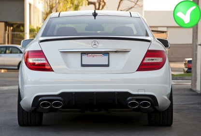MERCEDES C-CLASS W204 SEDAN / COUPE AMG REAR DIFFUSER UNDER BUMPER