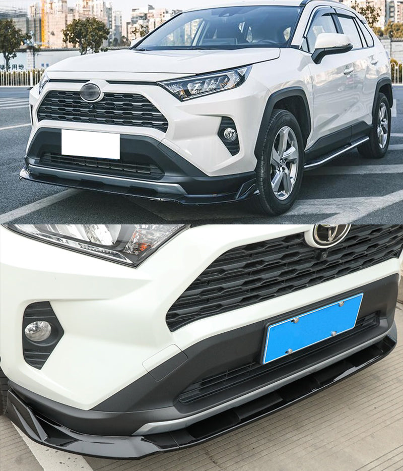 TOYOTA RAV4 RAV-4 V 2018+ FRONT BUMPER SPLITTER SPOILER GLOSS BLACK