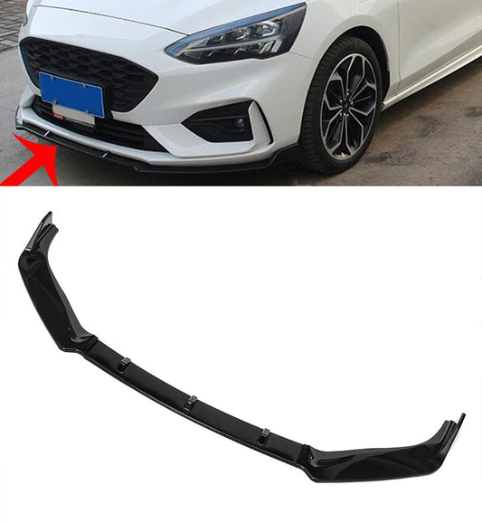 FORD FOCUS MK4 2018+ SPLITTER PARAURTI ANTERIORE SPOILER NERO LUCIDO RS
