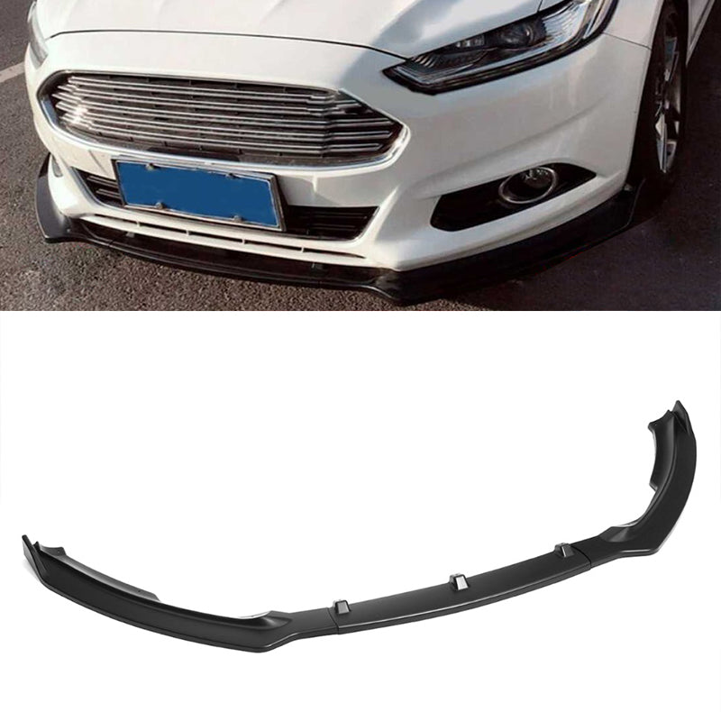 FORD MONDEO V 2015+ FRONT BUMPER SPLITTER SPOILER GLOSS BLACK RS