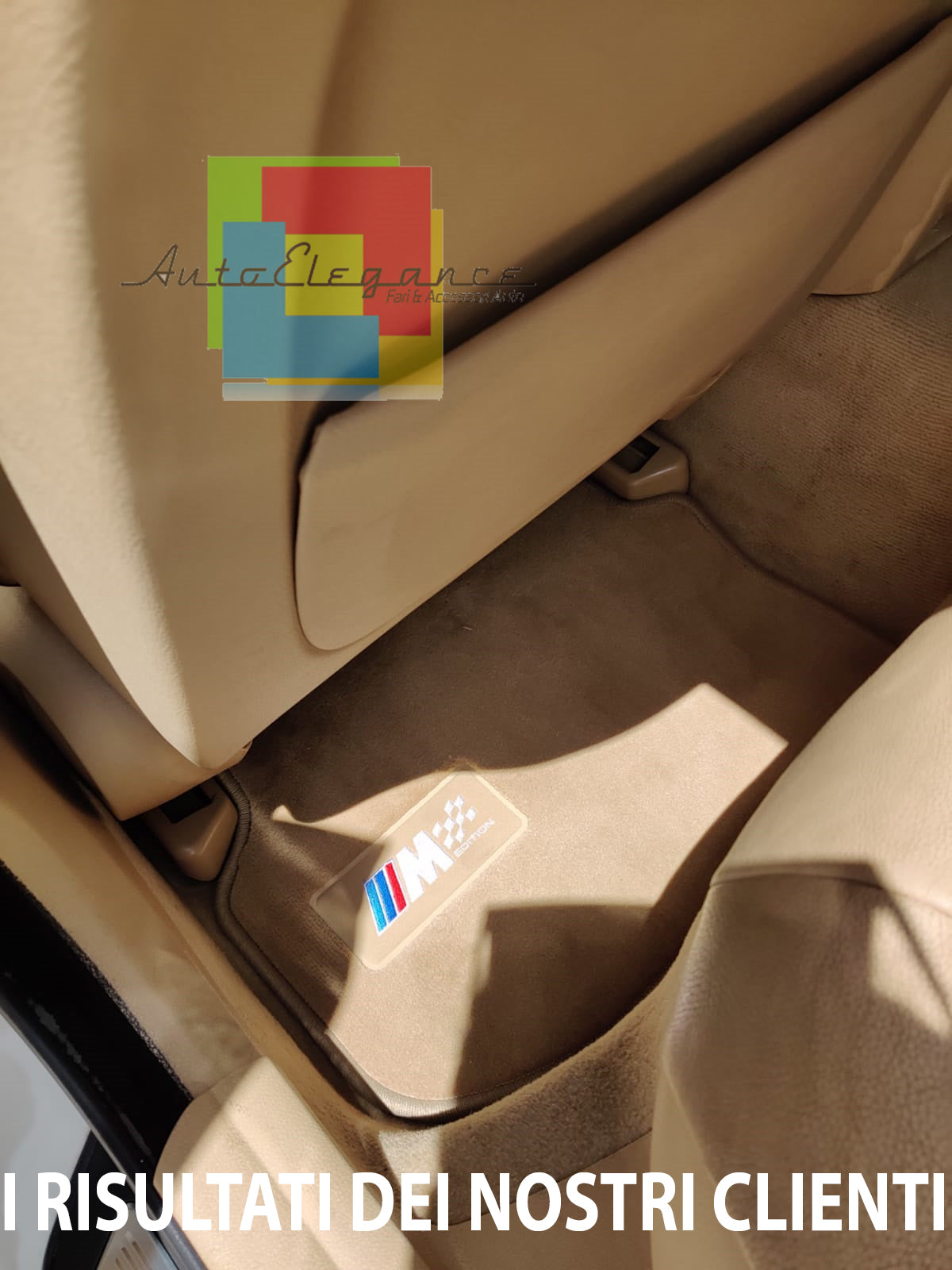 BMW SERIE 5 F10 F11 2010-2017 TAPPETINI AUTO MOQUETTE TAPPETI BEIGE LOOK M AUTOELEGANCERICAMBI