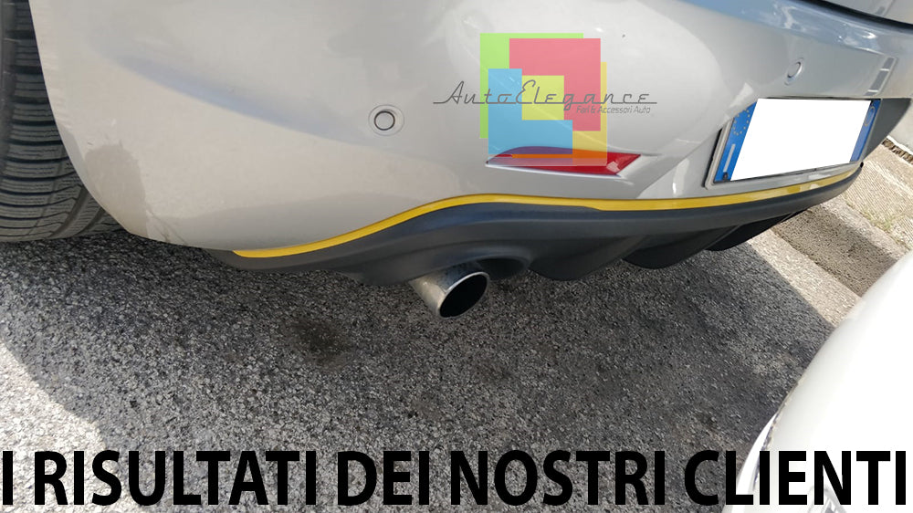 ALFA ROMEO GIULIETTA 2010-2019 SOTTO PARAURTI DAM DIFFUSORE SINGOLO ABS NERO OPACO AUTOELEGANCERICAMBI