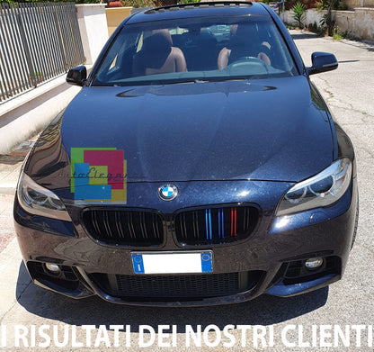 BMW 5 SERIES F10 F11 2010+ DOUBLE STRIPE GRILLES FRONT GRILLES 3 COLORS M