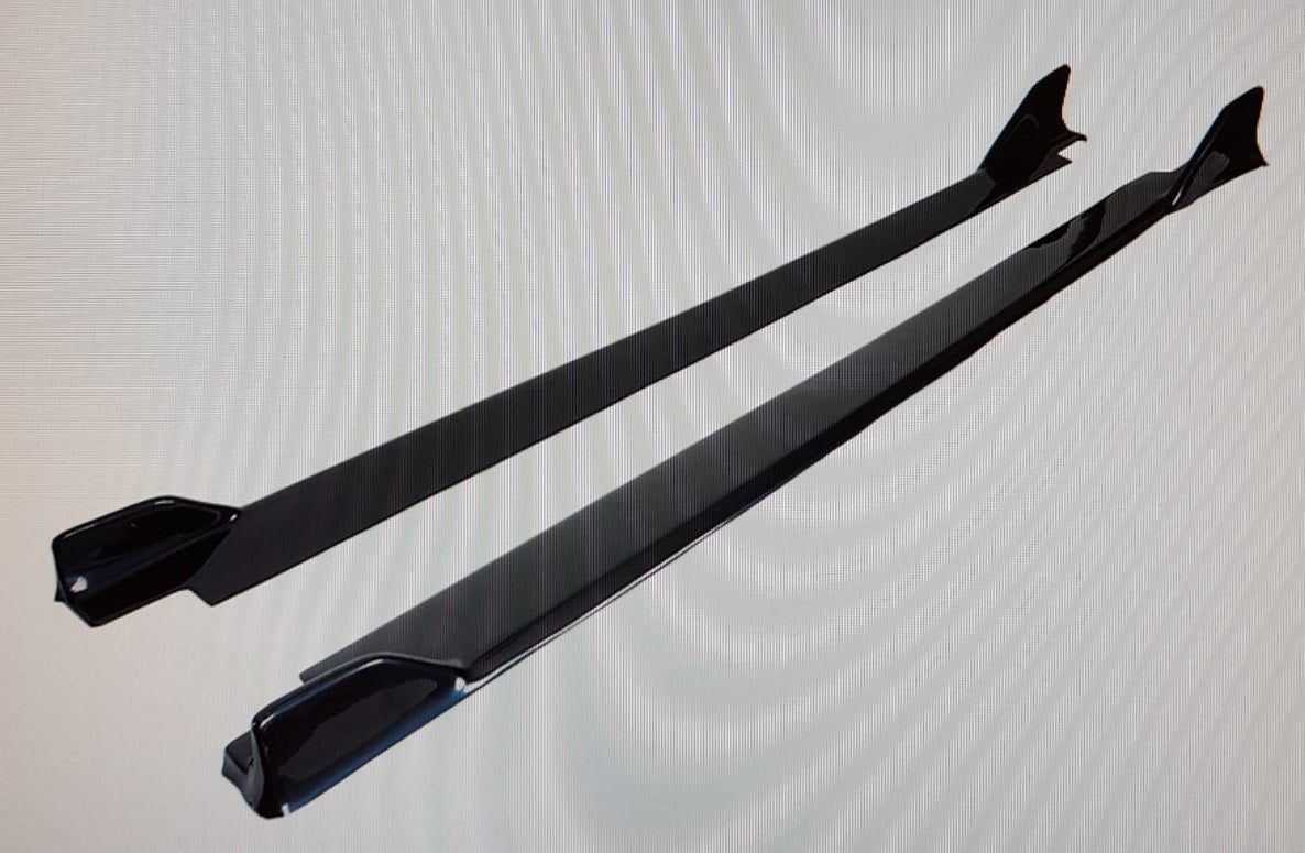 SEAT LEON 5F SPOILER FR SPOILER LATERALI SOTTO MINIGONNA ABS NERO SPLITTER BAFFO